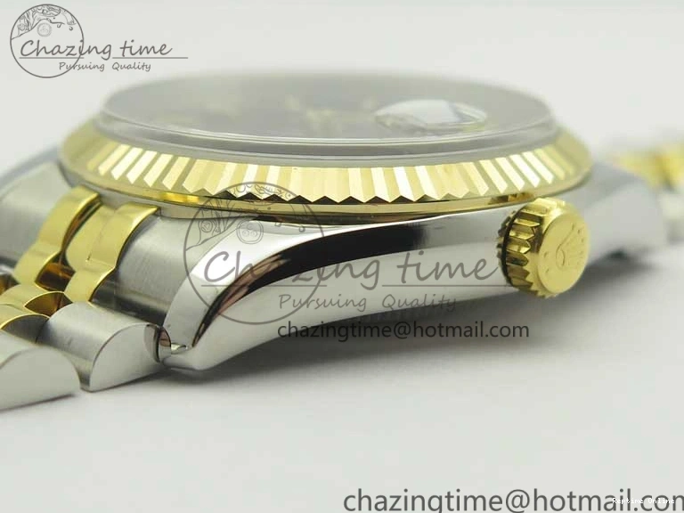 0413 DateJust 36 SS YG 126233 ARF 1:1 Best Edition Black Dial Stick Markers on SS YG Jubilee Bracelet SH ModernLook 3432